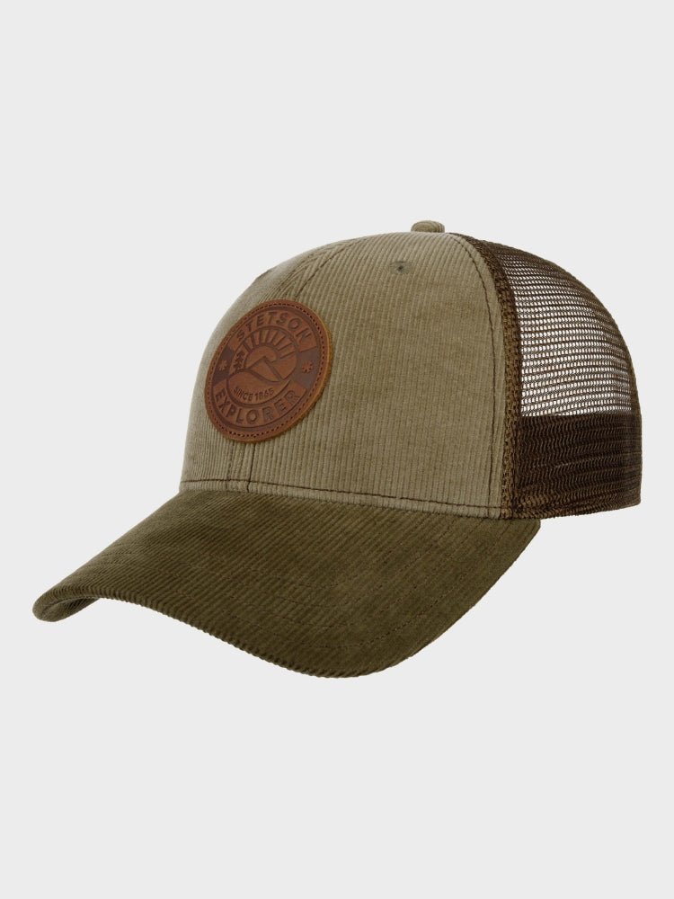 Stetson Baseball Cap Leather Patch - Unisex - Forrest Green