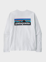 Langærmet P6 Logo Responsibili T shirt - Herre - Fiber White