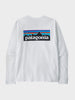 Langærmet P6 Logo Responsibili T shirt - Herre - Fiber White