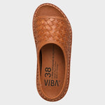 Saint Tropez Woven Leather - Unisex - Cognac Brown - Gumpel & Co