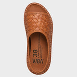 Saint Tropez Woven Leather - Unisex - Cognac Brown - Gumpel & Co
