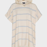 Blokhus Poncho - Unisex - Off White / Light Blue