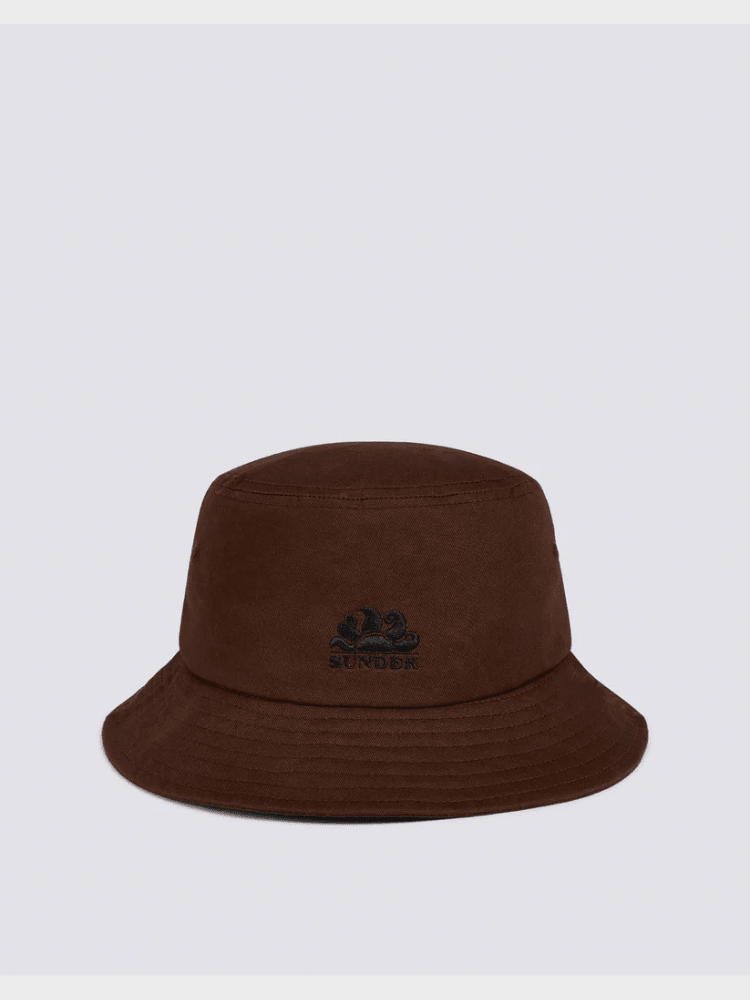Embroidered Logo Bøllehat - Unisex - Coffee - Gumpel & Co