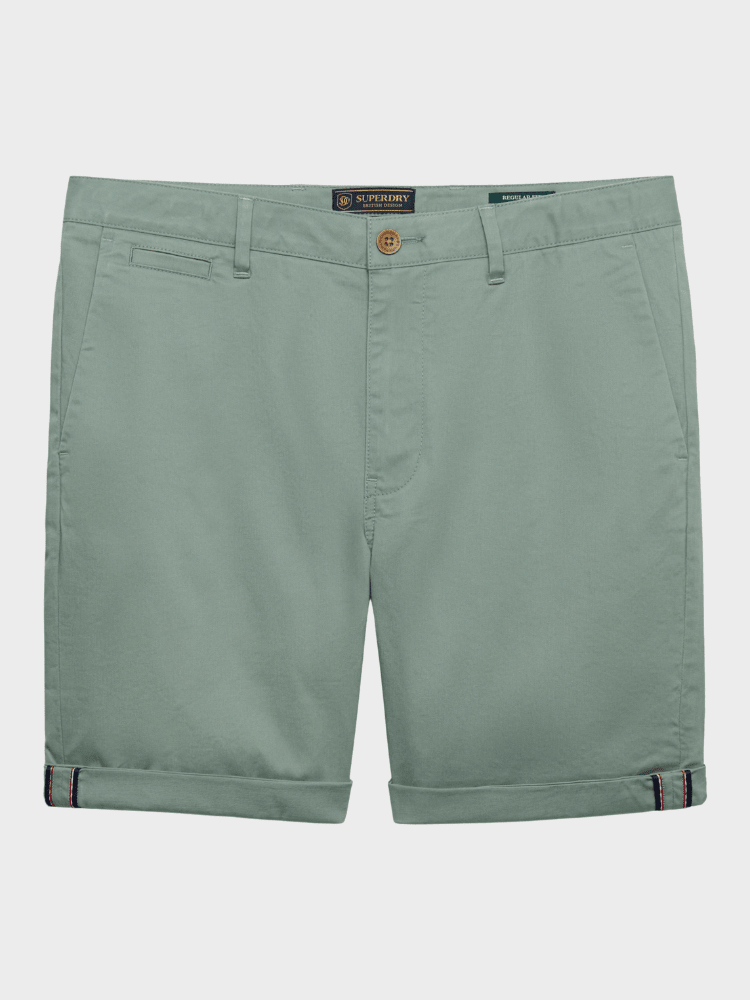 SUPERDRY Premium Regular Chino Shorts - Herre - Sage Green