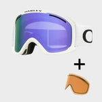 O - Frame 2.0 Pro XL (7112) Skibriller - Matte White/Violet + Persimmon linser - Gumpel & Co