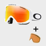O - Frame 2.0 Pro XM (7113) Skibriller - Matte White Strop/Fire + Persimmon linser - Gumpel & Co