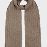 Scarf Undyed Cashmere Sustainable - Unisex - Pale Brown