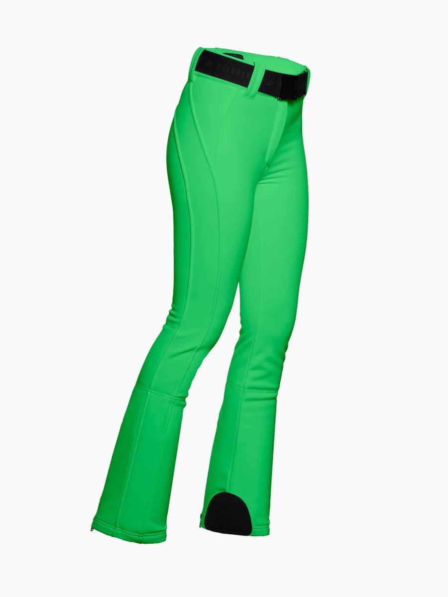 Women's Pippa Softshell Skibukser - Dame - Flash Green - Gumpel & Co