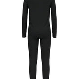 Kids Natural Merinould 200g/m2 Skiundertøjssæt - Børn - Black