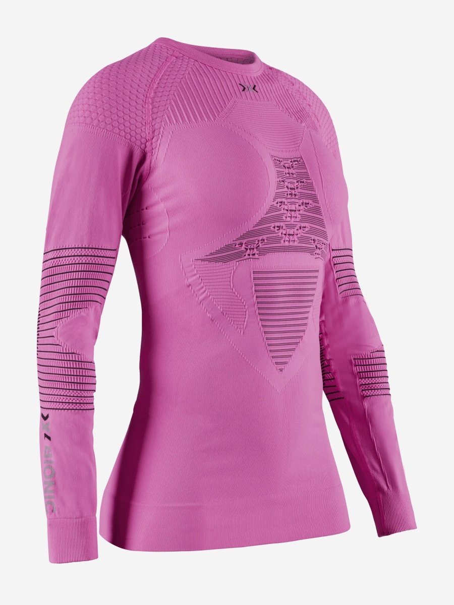 Women's Energizer 4.0 Skiundertrøje - Dame - Flamingo/Anthraci - Gumpel & Co