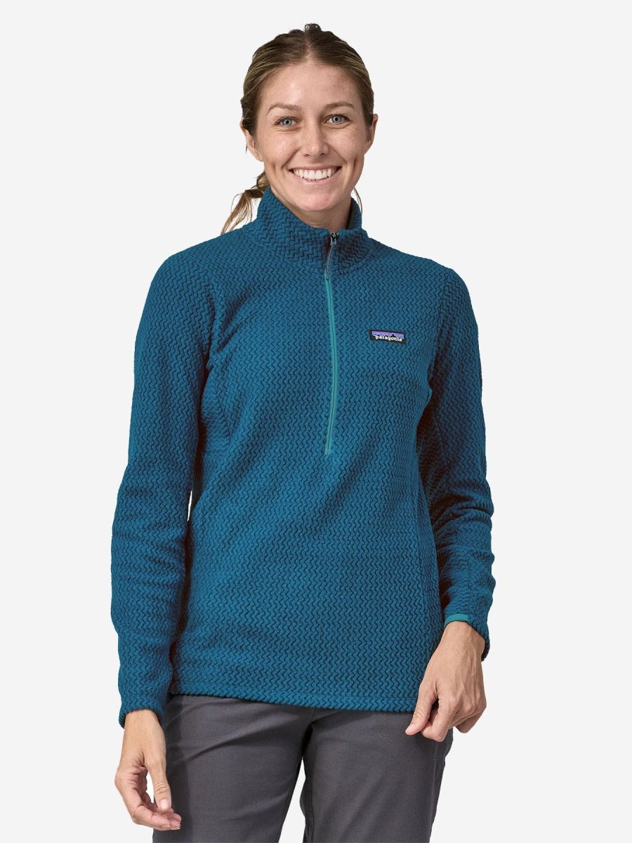 R1 Air Zip Neck Midlayer - Dame - Blå - Gumpel & Co