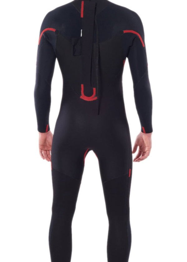 Men's Omega 3/2 Full Back Zip Steamer Våddragt | Herrer | Black - Gumpel & Co