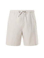 Men's Paul Washed Bomuld-hør Shorts - Herre - Dove