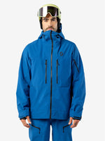 Men's Vertic Ripstop 3L Skijakke - Herre - Solid Blue