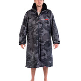 Advance Long Sleeve Surf Poncho - Voksne - Black Camo/Black