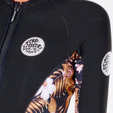 Women's G Bomb Long Sleeve Front Zip Neopren Jakke | Dame | Black/Gold