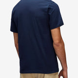 T-shirt With Tricolour Embroidery - Herrer - Navy