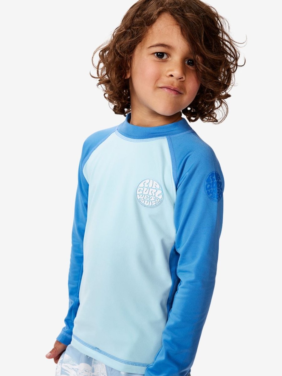 Icons UV Brushed Long Sleeve - Børn - Blue Gum - Gumpel & Co