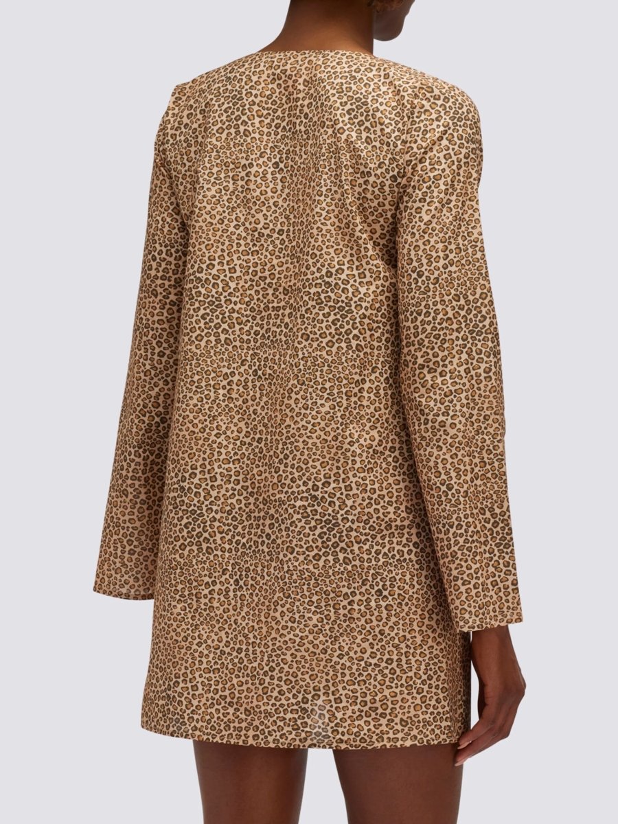 Women's LS Leorock Print Dress - Dame - Earth - Gumpel & Co