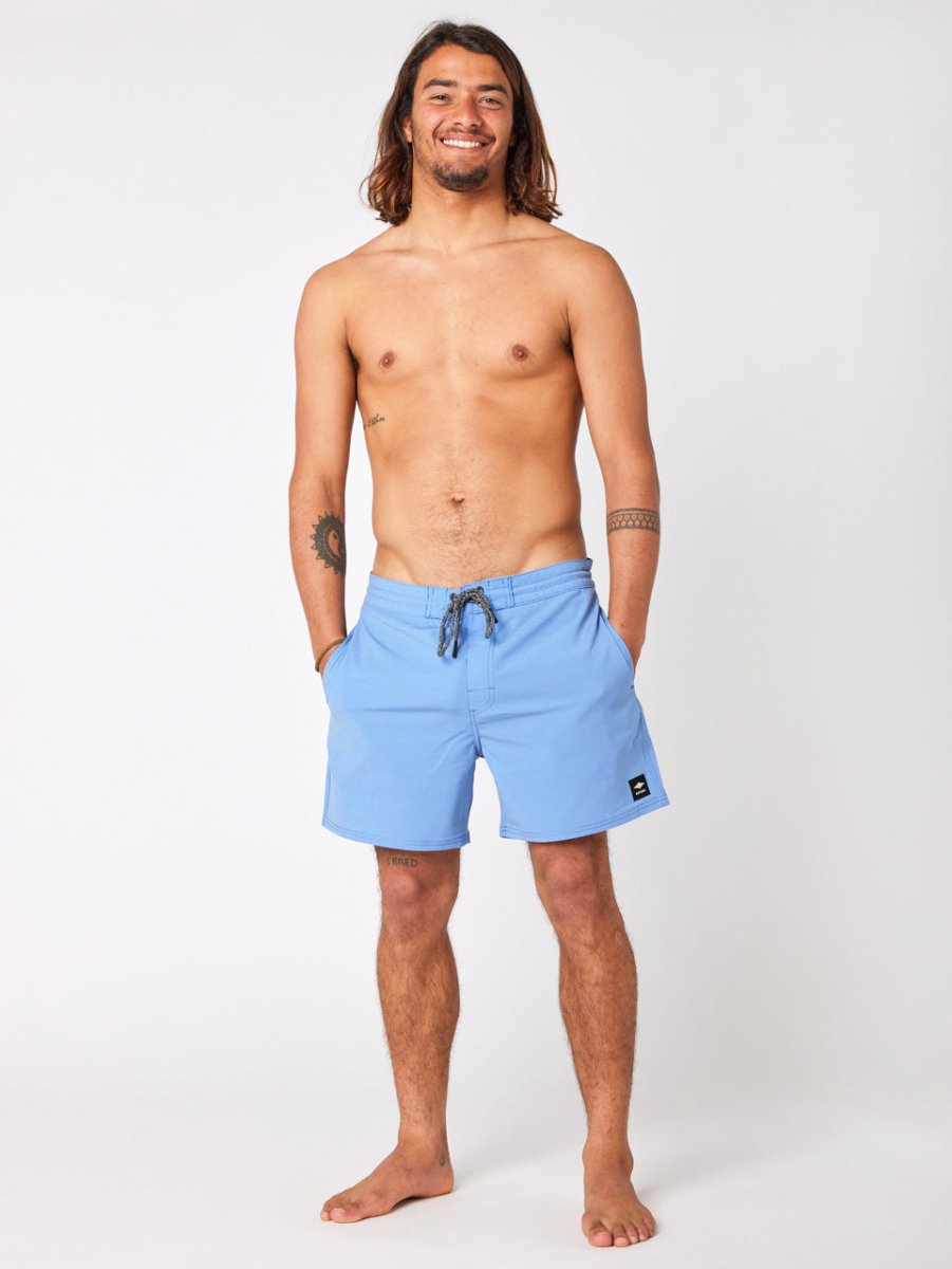 Men's Mirage Retro Golden Hour 16Inch Badebukser - Herre - Blue Yonder - Gumpel & Co