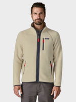Retro Pile Fleece Trøje - Herre - Pelican Smolder Blue
