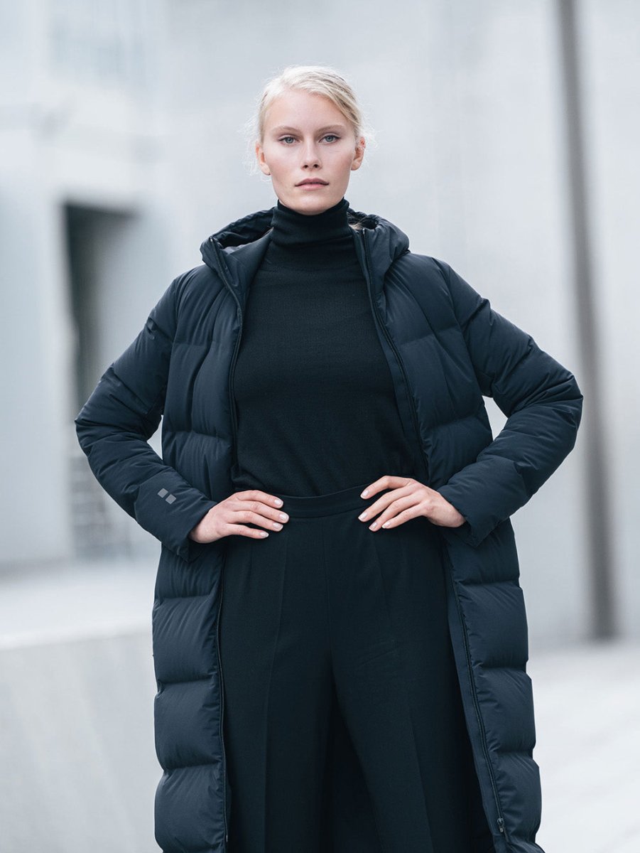 Infinity Dunfrakke - Dame - Sort - Gumpel & Co