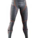 Men's Merino Baselayer Skiunderbukser - Herre - Black/Grey/Orange