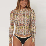 Women's Ikat Sandbar Rashguard | Dame | Pina