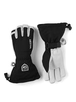 Army Leather Heli 5 fingre Skihandsker  - Unisex - Black