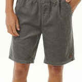 Men's Classic Surf Cord Volley Fløjlsshorts - Herre - Charcoal Grey