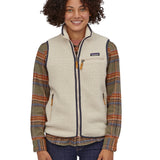 Women's Retro Pile Fleece Vest - Dame - Pelican