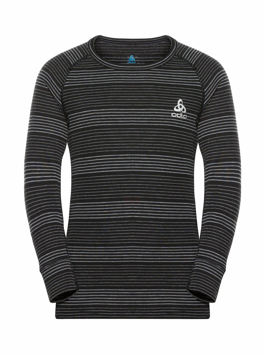 Kids Active Warm Base Layer Skiundertøjssæt - Børn - Black/Grey Melange - Gumpel & Co