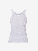 Doris Linen Tank Top - White