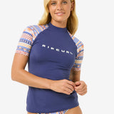 San Carlos Short Sleeves UPF Rash Vest - Dame - Dark Blue