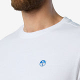 T-shirt with logo patch - Men - White