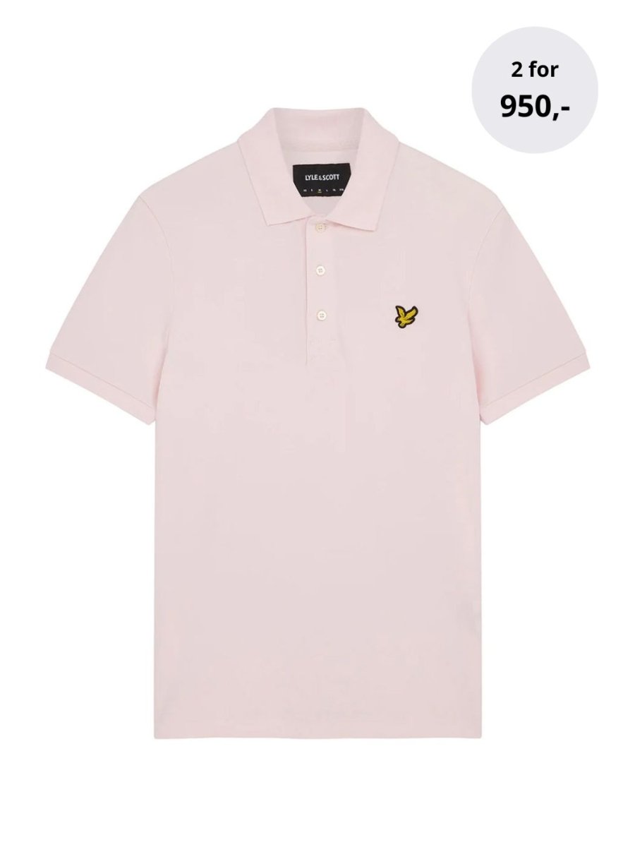 Men's Plain Polo Shirt - Herre - Light Pink - Gumpel & Co