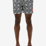 Tile Print 16 Badebukser - Herre - Navy Tala