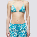Women's Coast Board Hibiscus Swimshorts - Dame - Blue Island