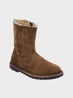 Uppsala Zip Shearling Regular - Womens - Dark Tea