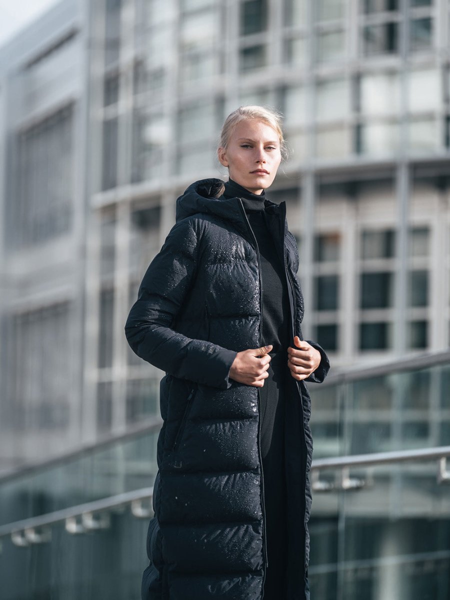 Infinity Dunfrakke - Dame - Sort - Gumpel & Co