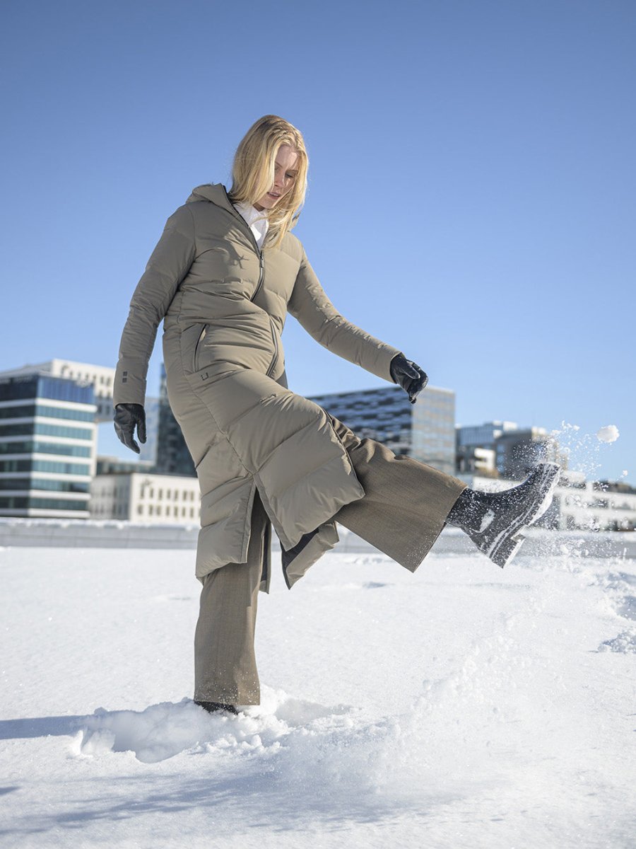 Infinity Dunfrakke - Dame - Dark Sand - Gumpel & Co