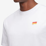 T-shirt With Tricolour Embroidery - Herrer - White