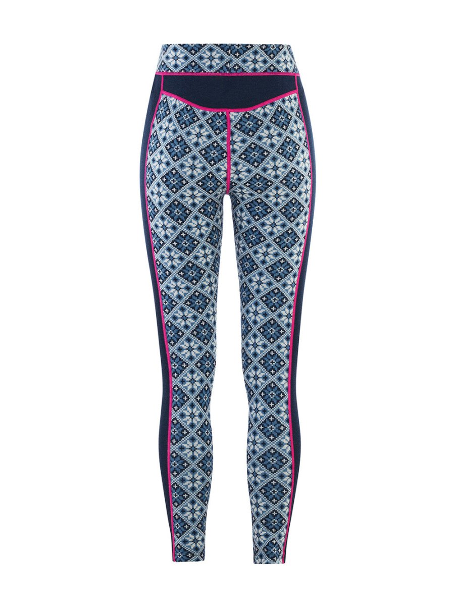 Women's Rose 100% Merino High Waist Skiunderbukser - Dame - Royal - Gumpel & Co