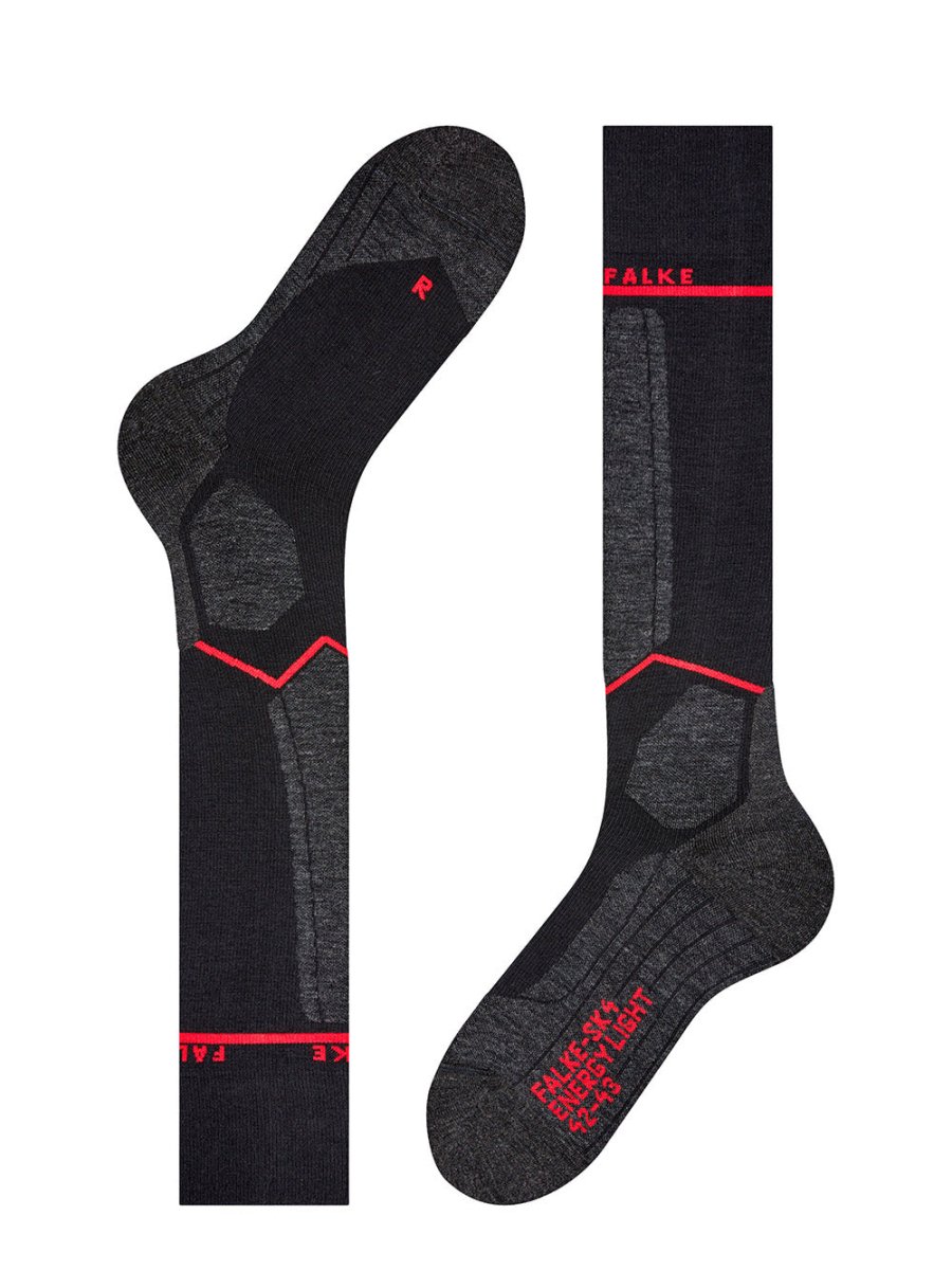 SK4 Advanced Compression Merinould Skisokker - Dame - Black - Gumpel & Co