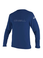 Men's Basic Skins Langærmet Rashguard - Herre - Navy