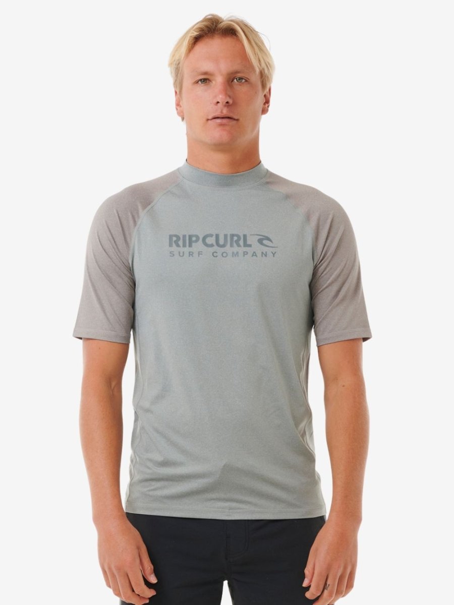 Shock UV Short Sleeve Rash Vest - Herre - Light Grey Marle - Gumpel & Co