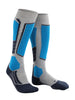 Men's SK2 Intermediate Wool Skisokker - Herre - Light Grey/Blue