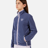 Strawpile Fleece Midlayer m/lynlås - Børn - Night Blue