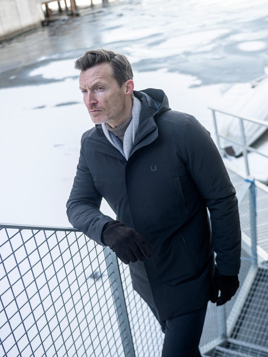 Regulator Parka II Frakke - Herre - Dark Brown Melange - Gumpel & Co