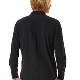 Men's Washed Long Sleeve Skjorte - Herre - Washed Black